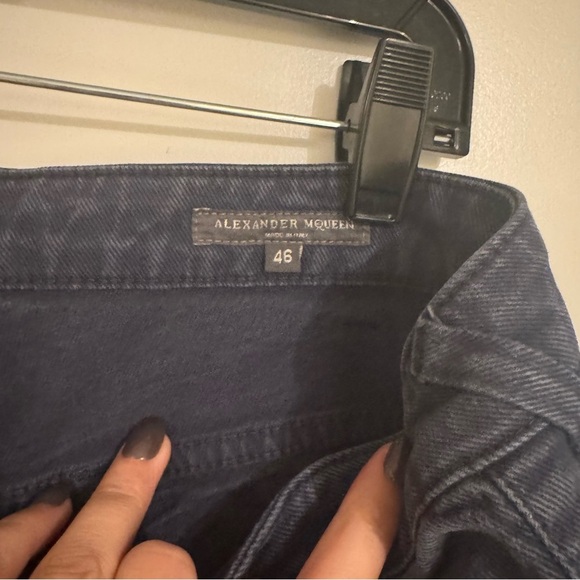 Alexander McQueen Blue Slim Straight Jeans - Picture 8 of 8